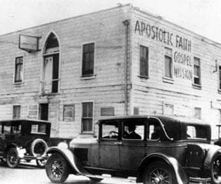 The Apostolic Faith Mission on Azusa Street, considered to be the birthplace of Pentecostalism.